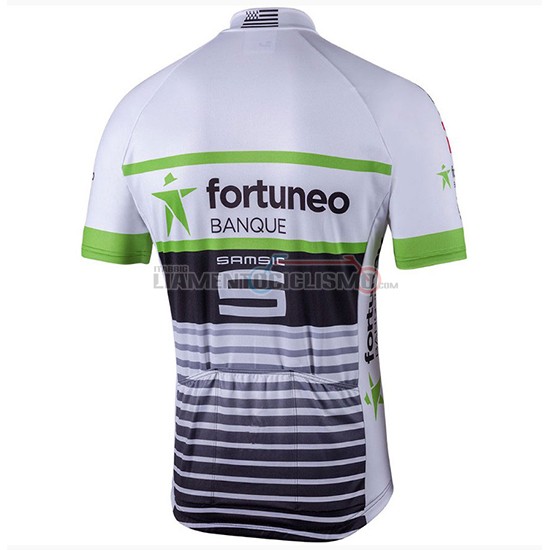 Abbigliamento Ciclismo Fortuneo Samsic Manica Corta 2018 Bianco